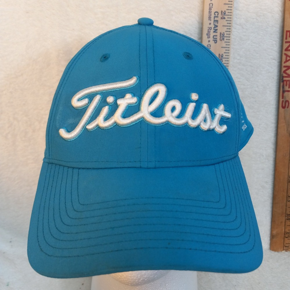 Titleist Tour Performance TEAL AQUA Adjustable 6 PANNEL PERFORMANCE Golf Hat